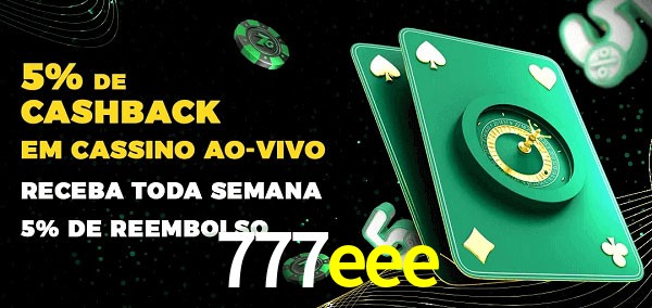 Promoções do cassino ao Vivo 777eee